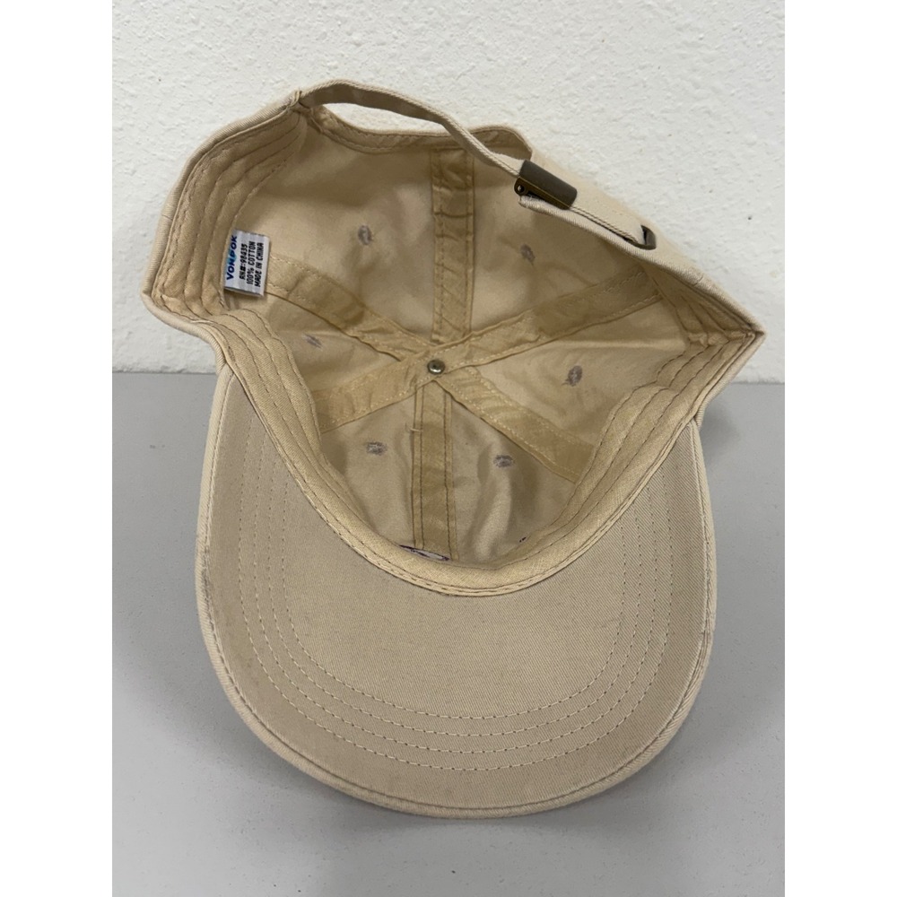 Crown Royal Hat Baseball Cap Adjustable Adult Tan‎ Purple Logo - Picture 5 of 12